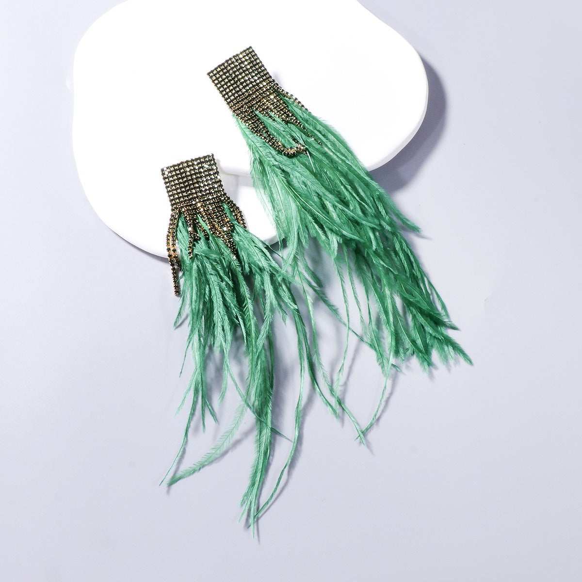 Pre Order:  Fairy Feather Bling Earrings