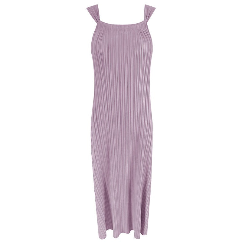 Pre Order:  Loose Pleated Midi Dress