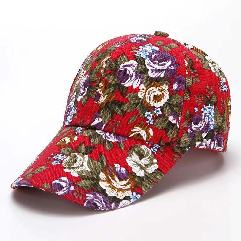 Pre Order:  Floral Cloth Duck Bill Baseball Cap