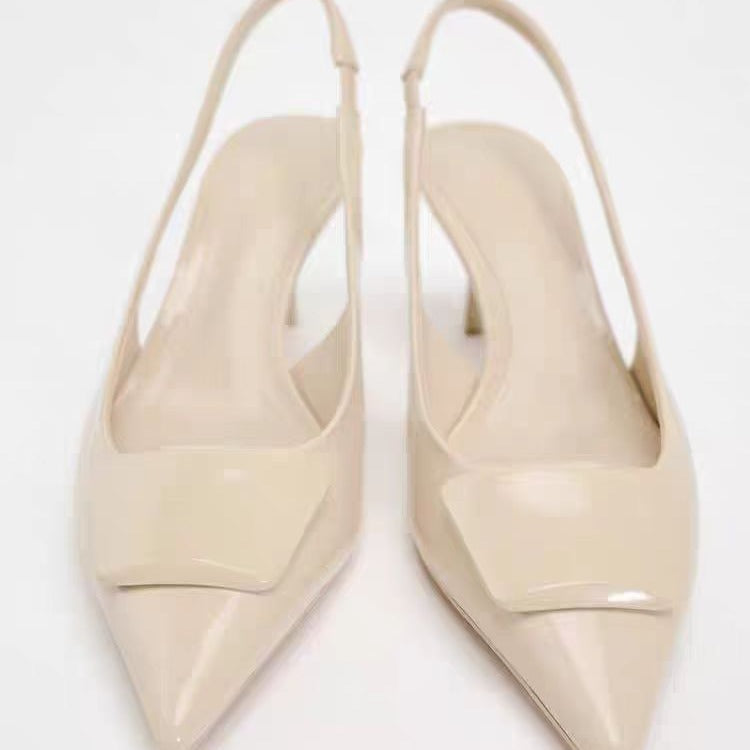 Pre Order:  Pointed Toe Slingback Stiletto Pumps