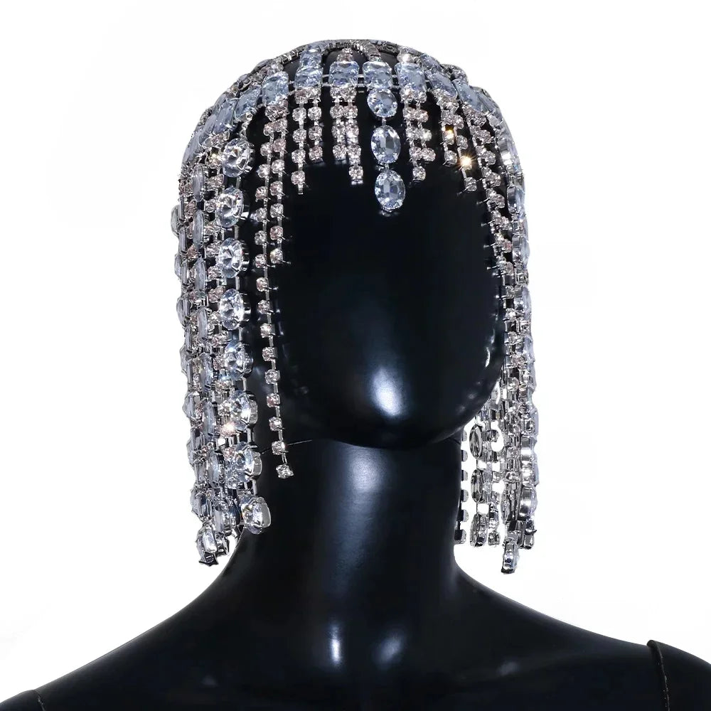 Pre Order:  Cascading Rhinestones Chains Headpiece