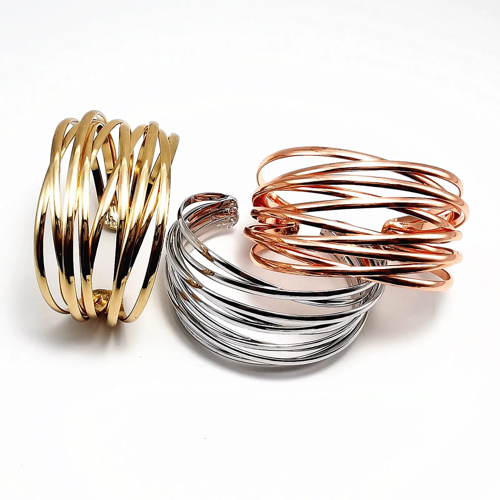 Pre Order:  Stacked Thin Cuff Bracelet