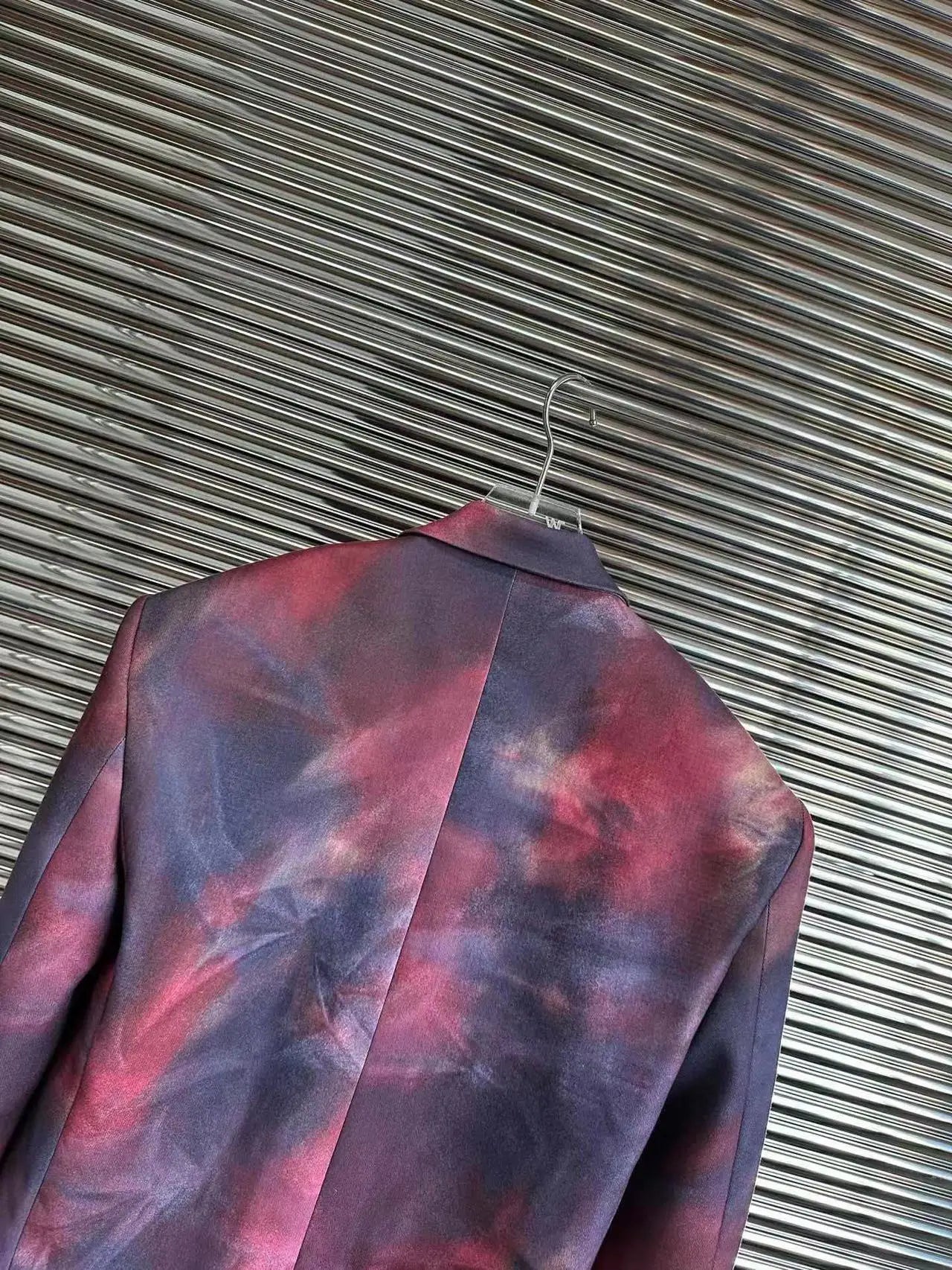 Pre Order:  Multicolor Tie-Dye Single-Breasted Loose Blazer