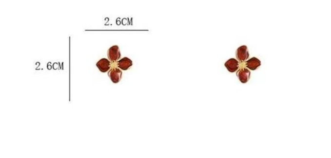 Pre Order:  Glazed 3D Flower Earrings