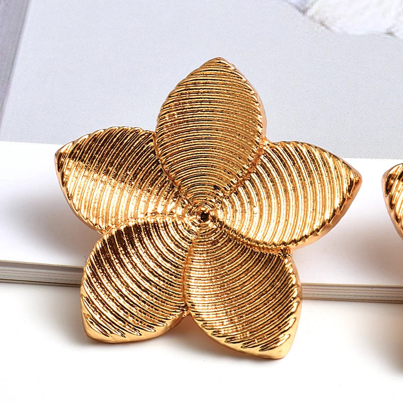 Pre Order:  Textured Floral Stud Earrings