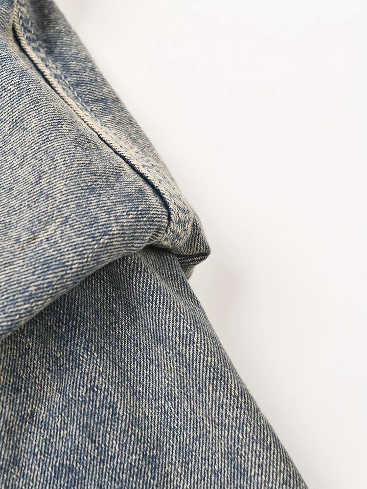 Pre Order:  Shaped Shoulders Denim Jacket