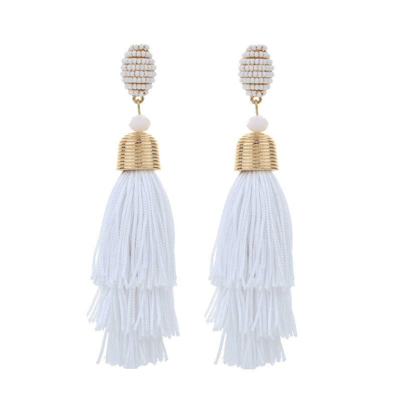 Pre Order:  Bohemian Long Tassel Earrings