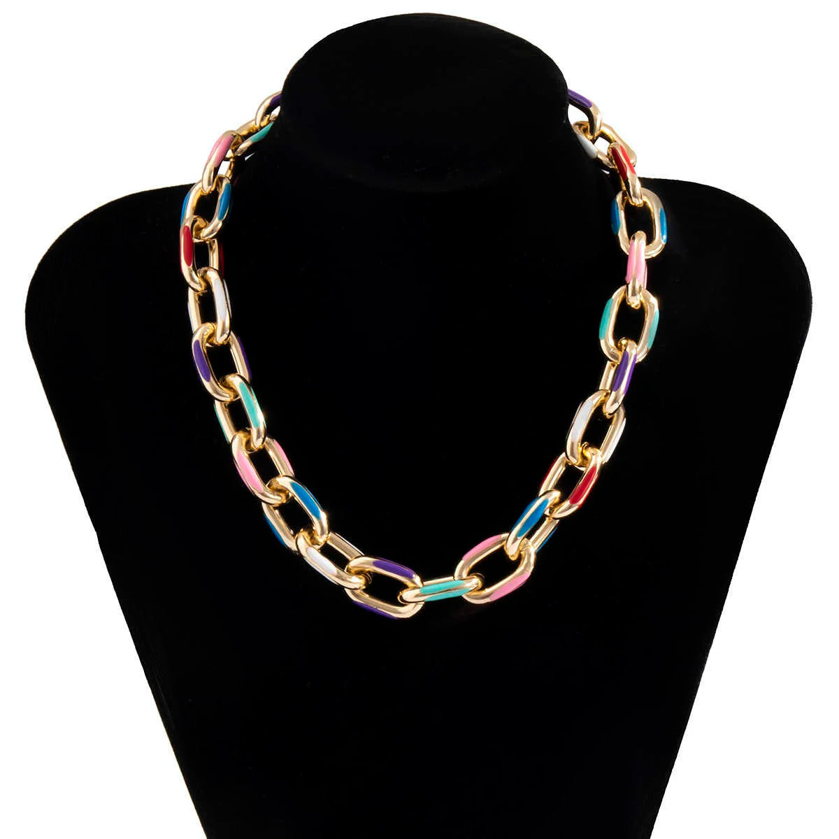 Pre Order:  Rainbow Chain Plated Gold Necklace