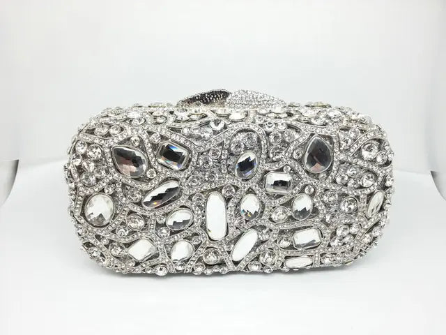 Pre Order:  Gemstones Embellished Mini Clutch Bag