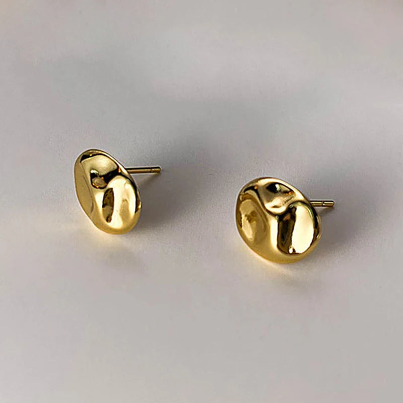 Pre Order:  Irregular Oval Stud Earrings