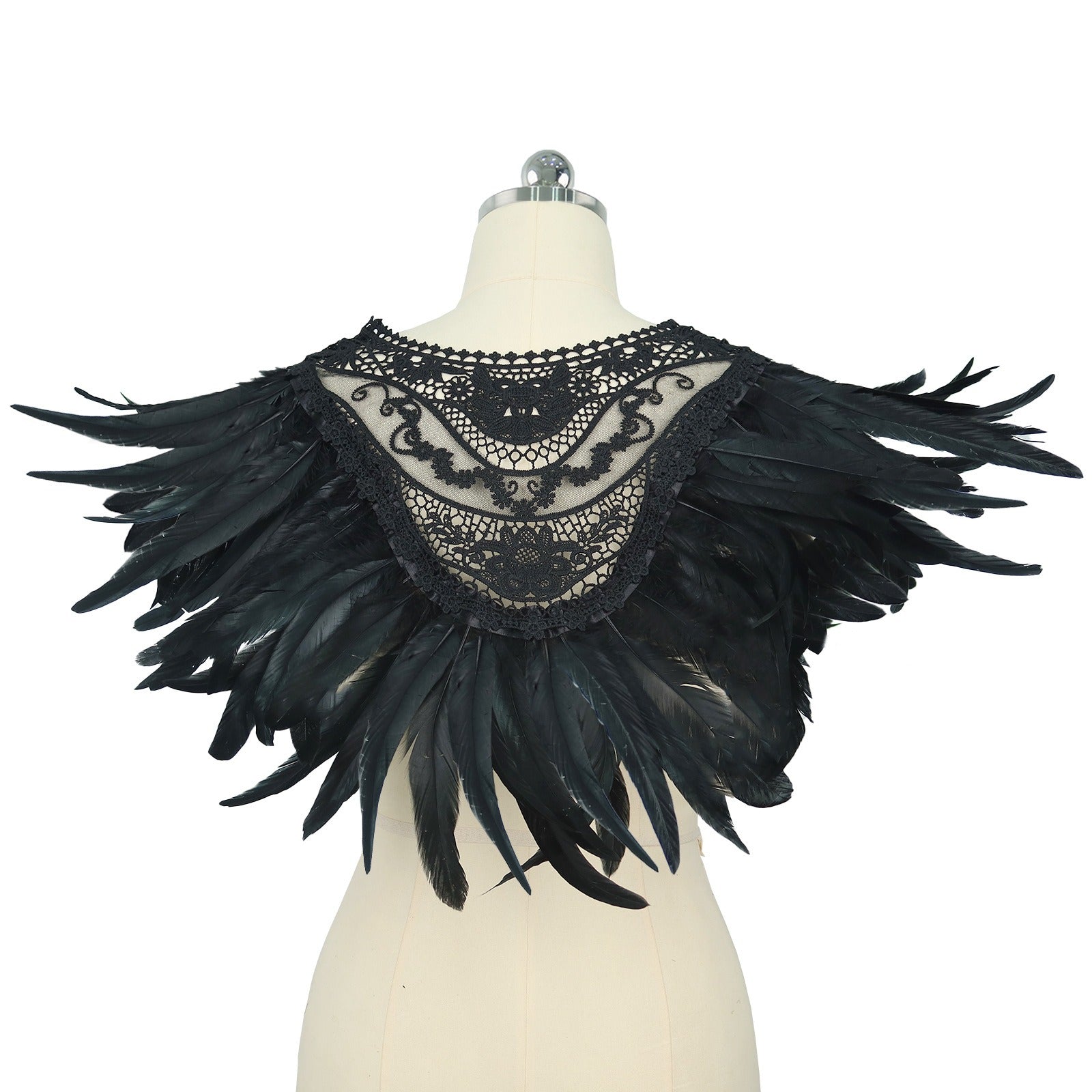 Cosplay Gothic Feather Shawl