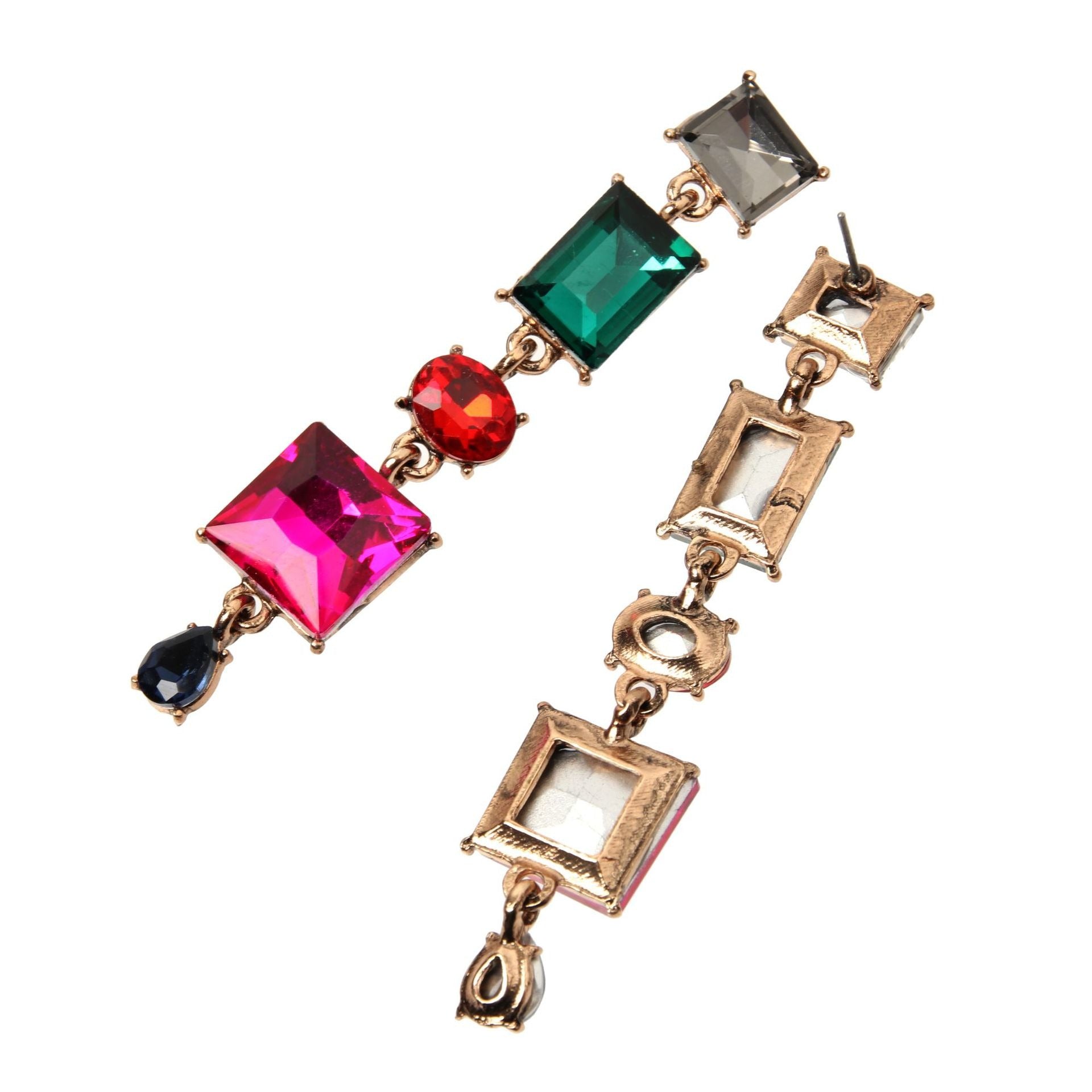 Pre Order:  Geometric Irregular Crystal Earrings