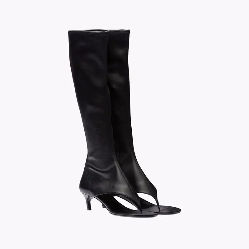 Clip Toe Stiletto High Boots