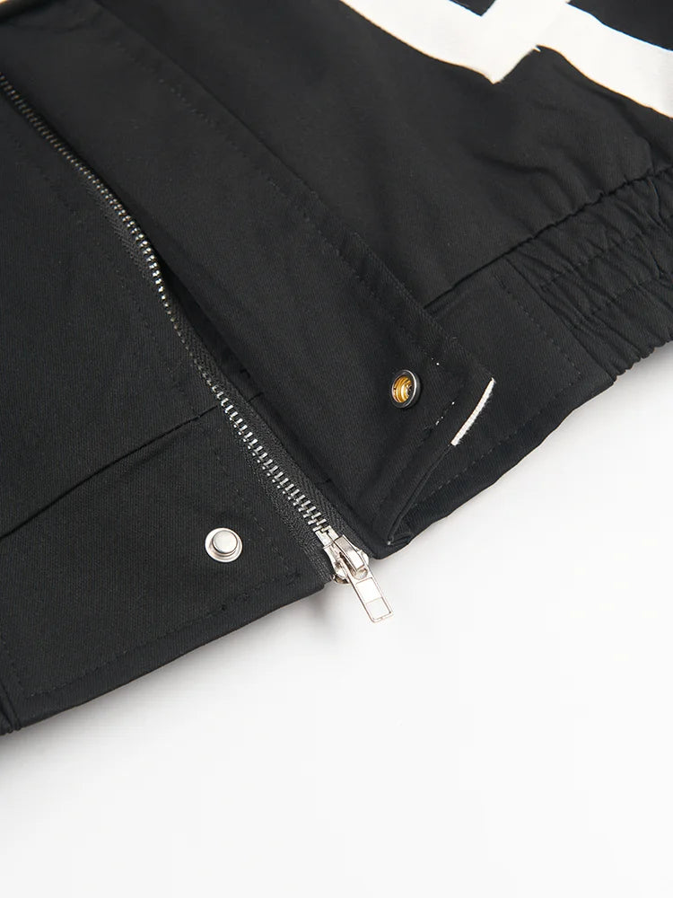 Pre Order:  Contrast Accents Zip-Up Jacket