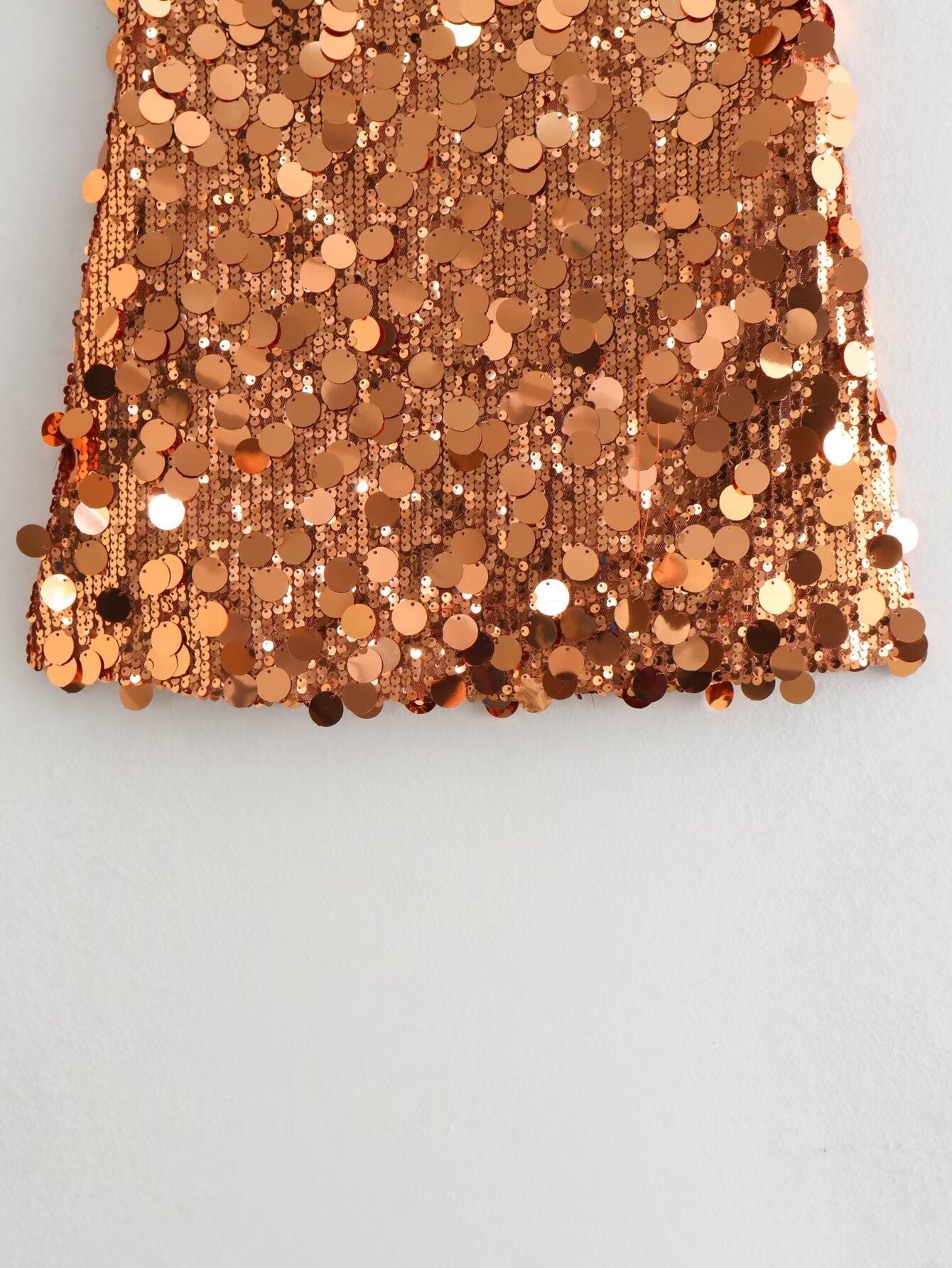 Pre Order:  Gold Sequins Embellished Mini Skirt