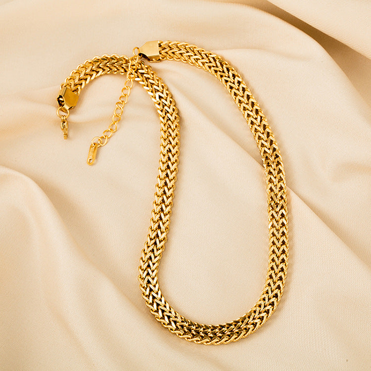 Pre Order:  Double Wheat Chain Necklace