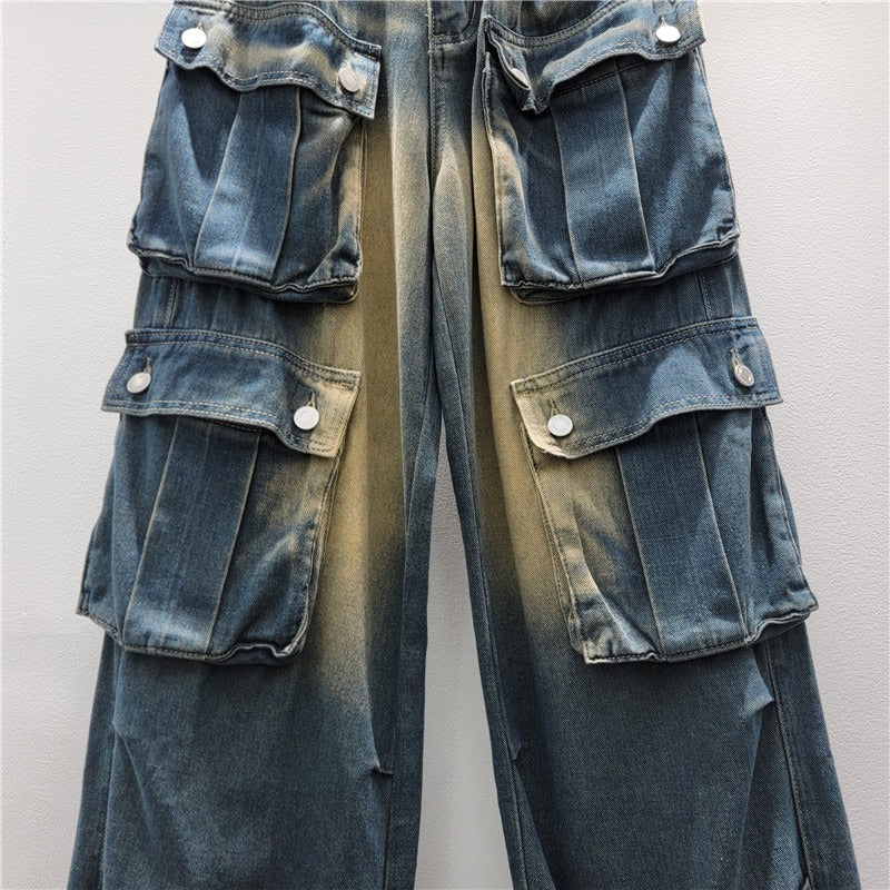 Pre Order:  Distressed Vintage Work Jeans