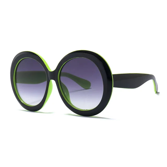 Pre Order:  Oversized Gradient Round Sunglasses