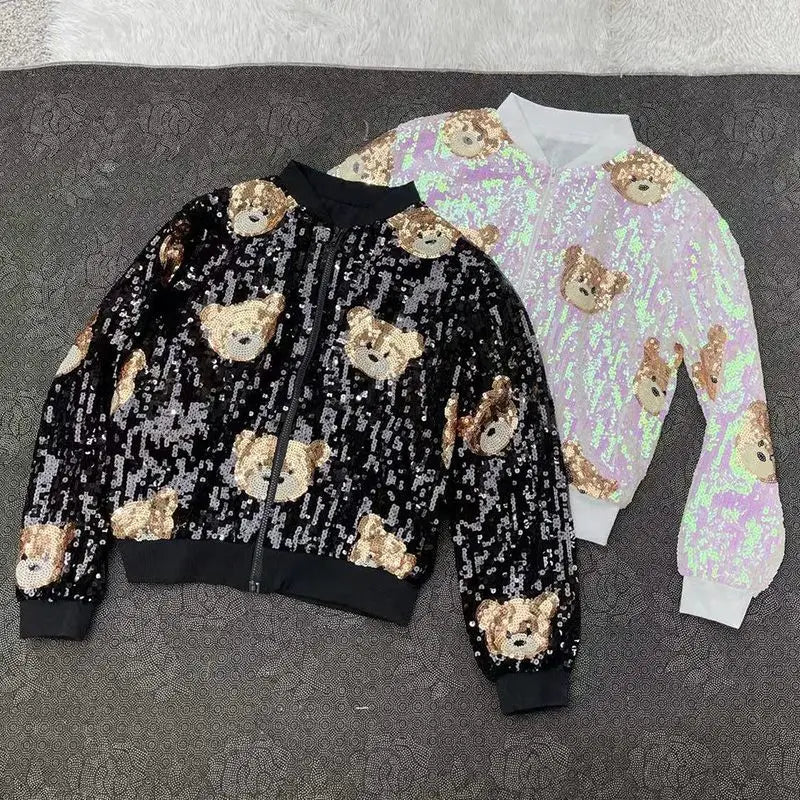 Pre Order:  Teddy Bear Sequined Jacket