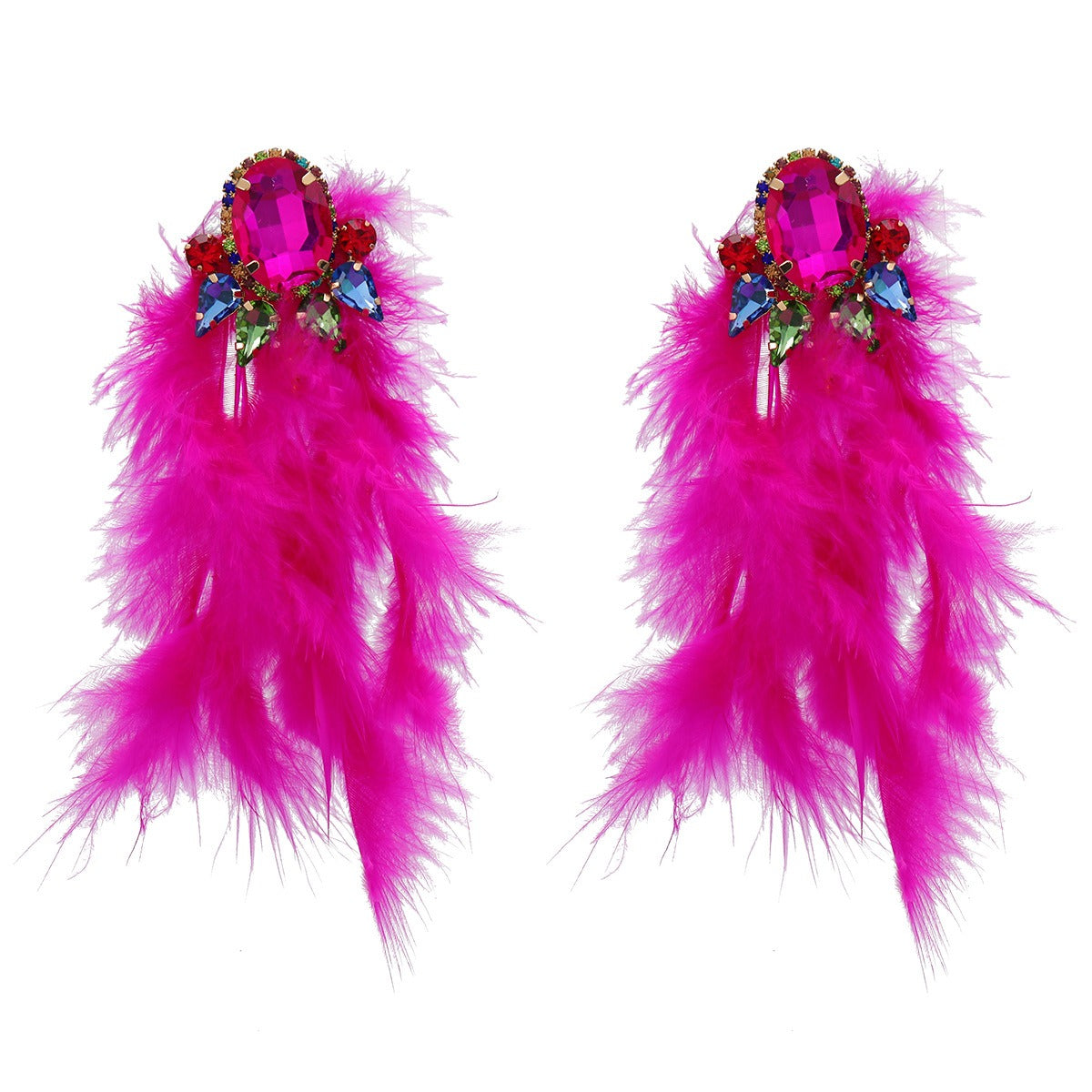 Pre Order:  Bohemian Feather Tassel Earrings