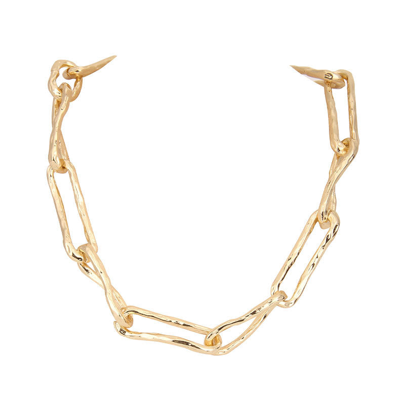 Pre Order:  Retro Thick Chain Splicing Metal Choker