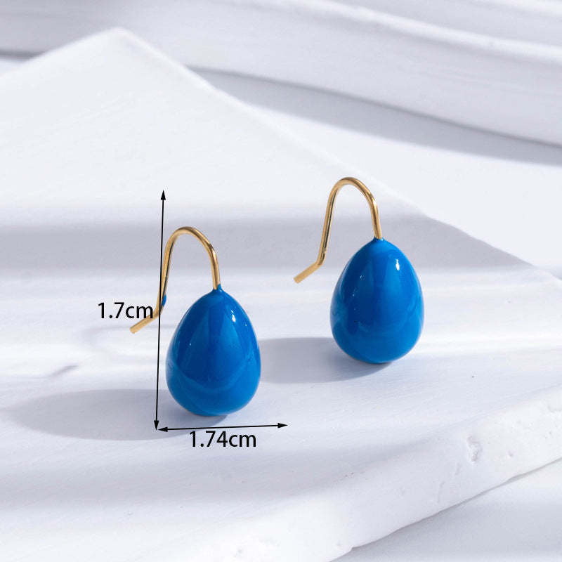 Pre Order:  Water Drop Candy Hook Earrings