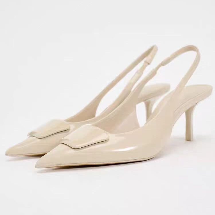 Pre Order:  Pointed Toe Slingback Stiletto Pumps