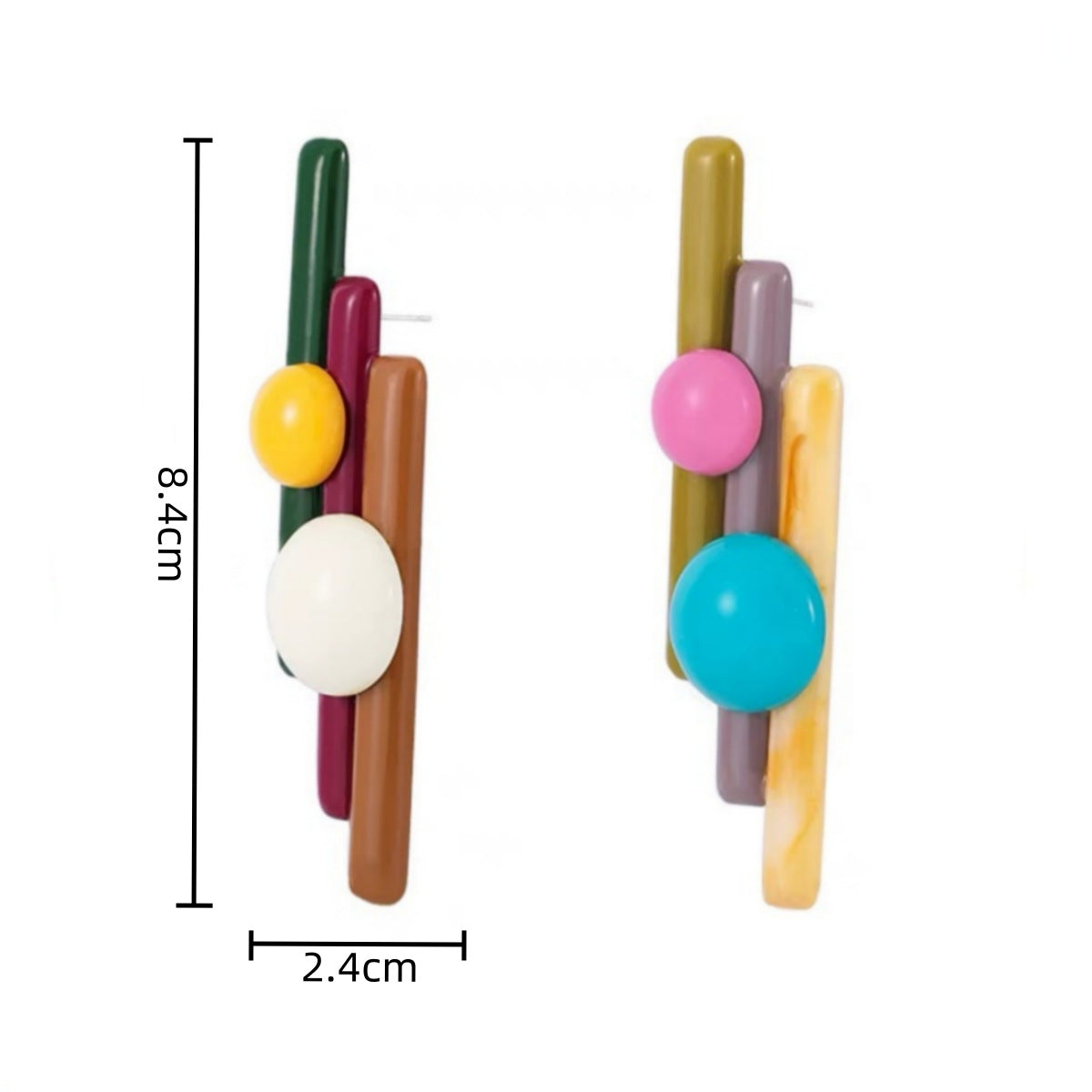 Pre Order:  Multicolor Panpipes High-End Earrings