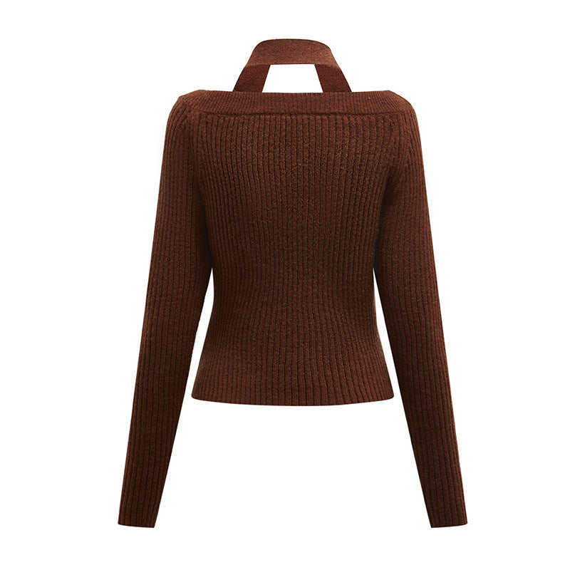 Pre Order:  Sexy Solid Hedge Knitted Sweater