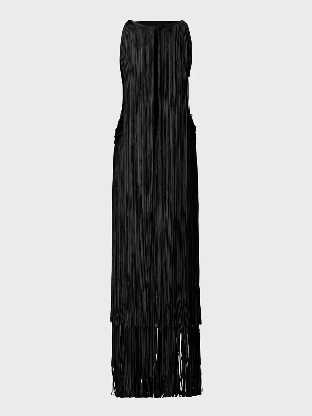 Sleeveless Tassel Bandage Maxi Dress