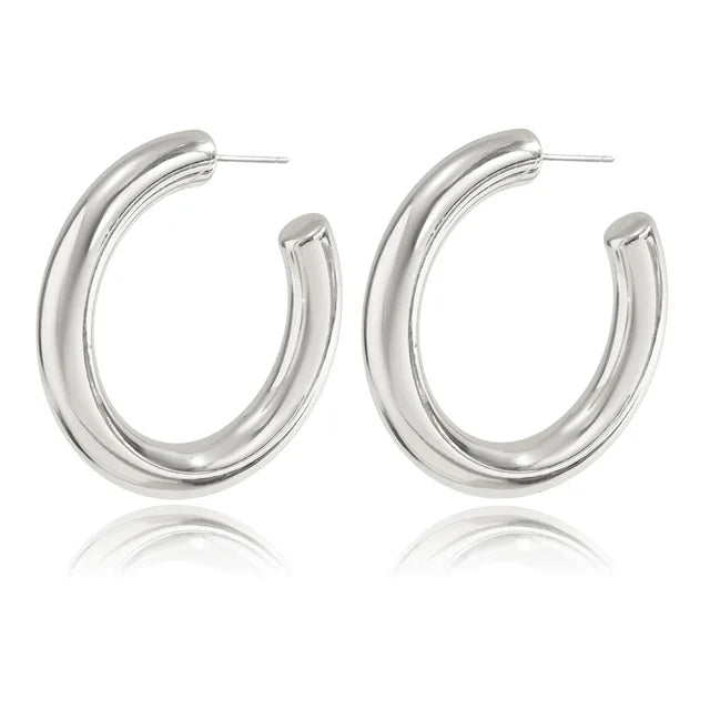 Pre Order:  Big Circle Hoop Earrings