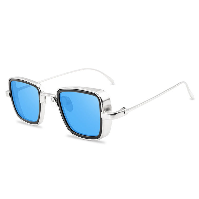 Pre Order:  Square Metal Frame Colored Sunglasses