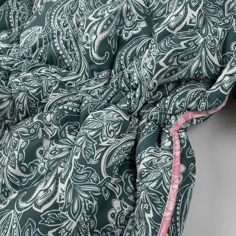 Pre Order:  Paisley Removable Sleeves Zip-Up Jacket