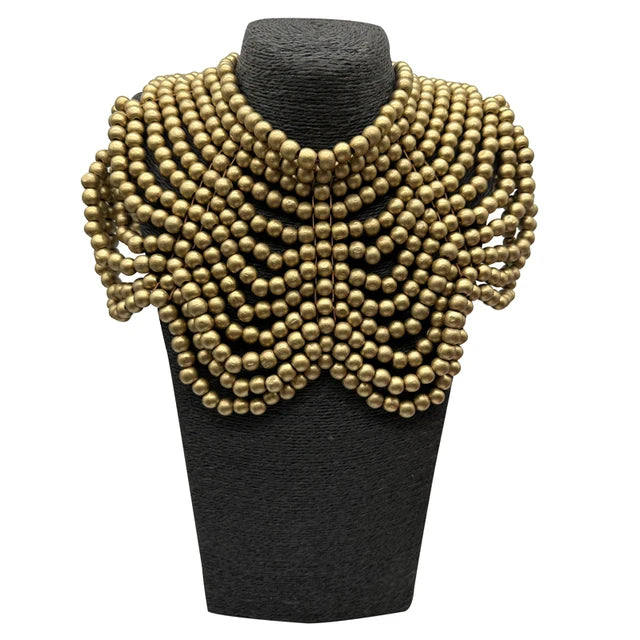 Pre Order:  Handmade Wooden Bead Body Chain Necklace