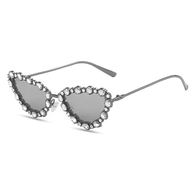 Pre Order:  Rhinestones Cat Eyes UV400 Sunglasses