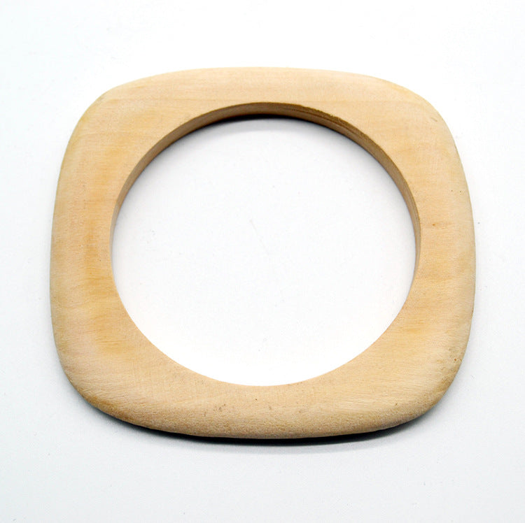 Pre Order:  Rounded Edges Square Wood Bracelet