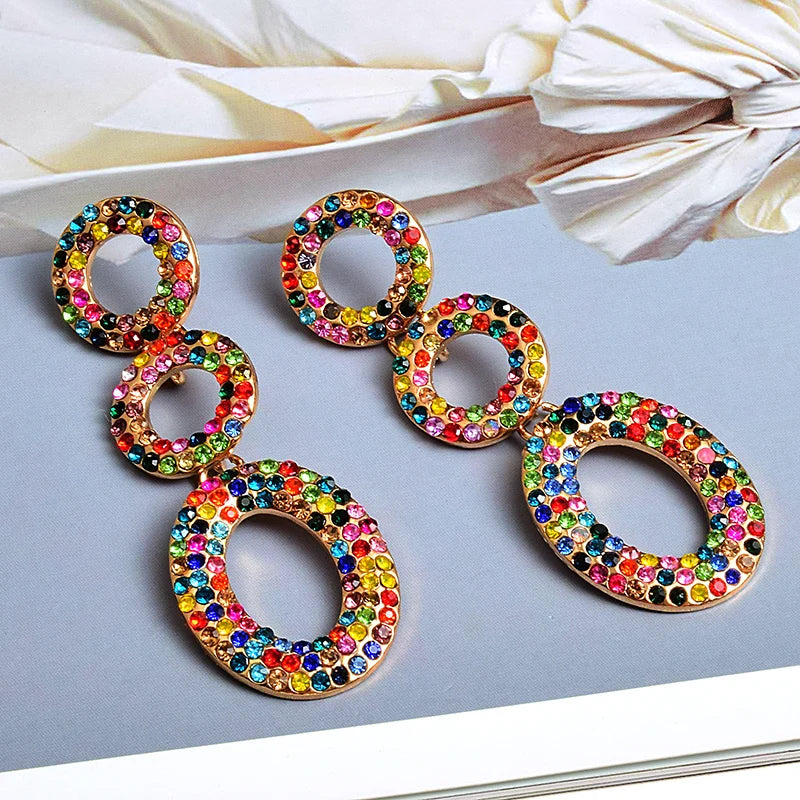 Pre Order:  Triple Hoops Dangle Earrings