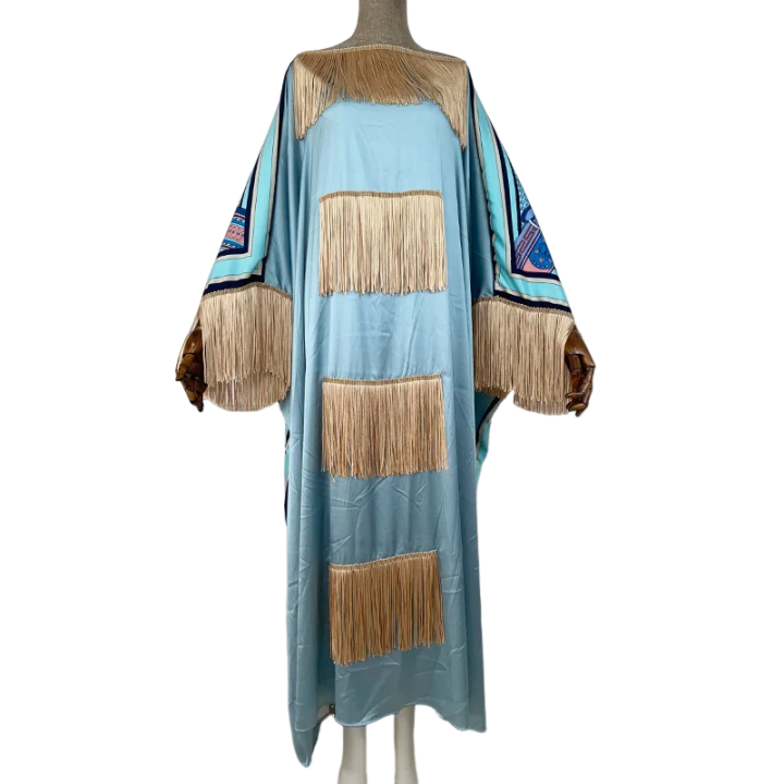 Pre Order: Bohemian Tassel Kaftan Dress - WINI