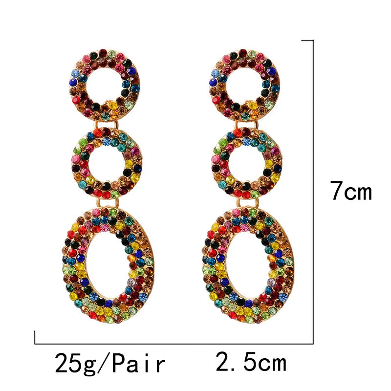 Pre Order:  Triple Hoops Dangle Earrings