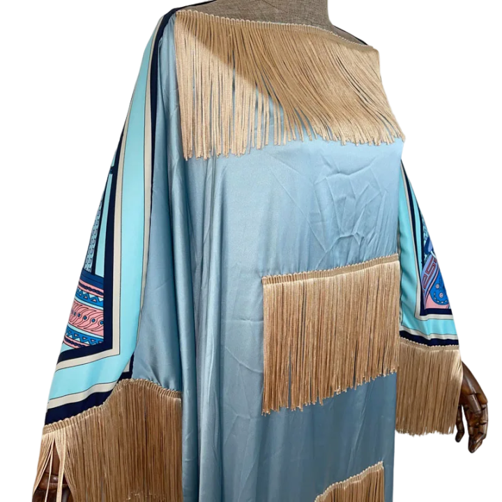 Pre Order: Bohemian Tassel Kaftan Dress - WINI