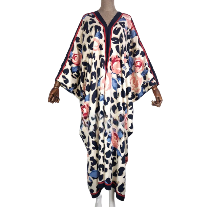 Pre Order: Cozy Floral  Maxi Kaftan -WINI