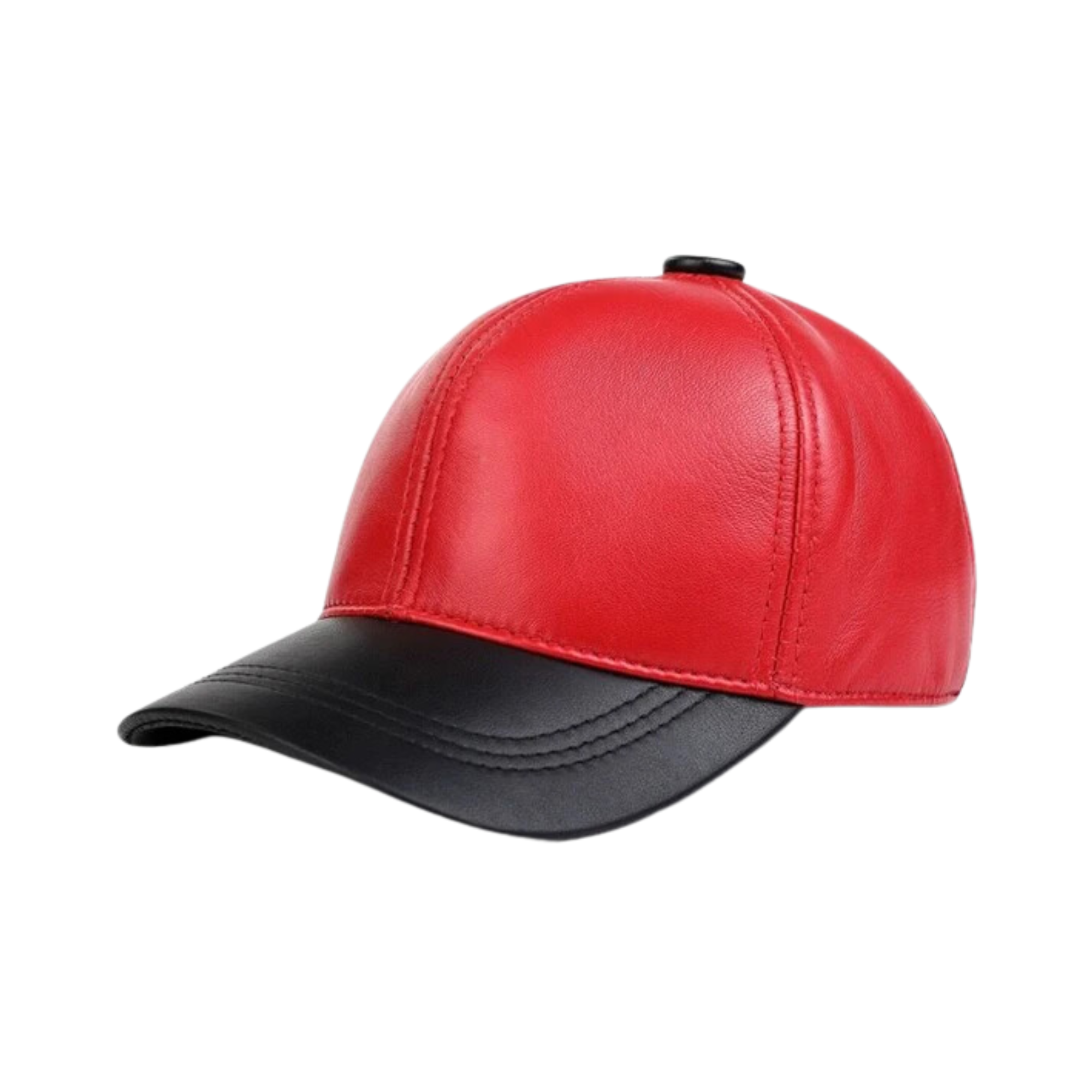 Dual Color Leather Baseball Cap  - Pre Order: Ships Feb 29