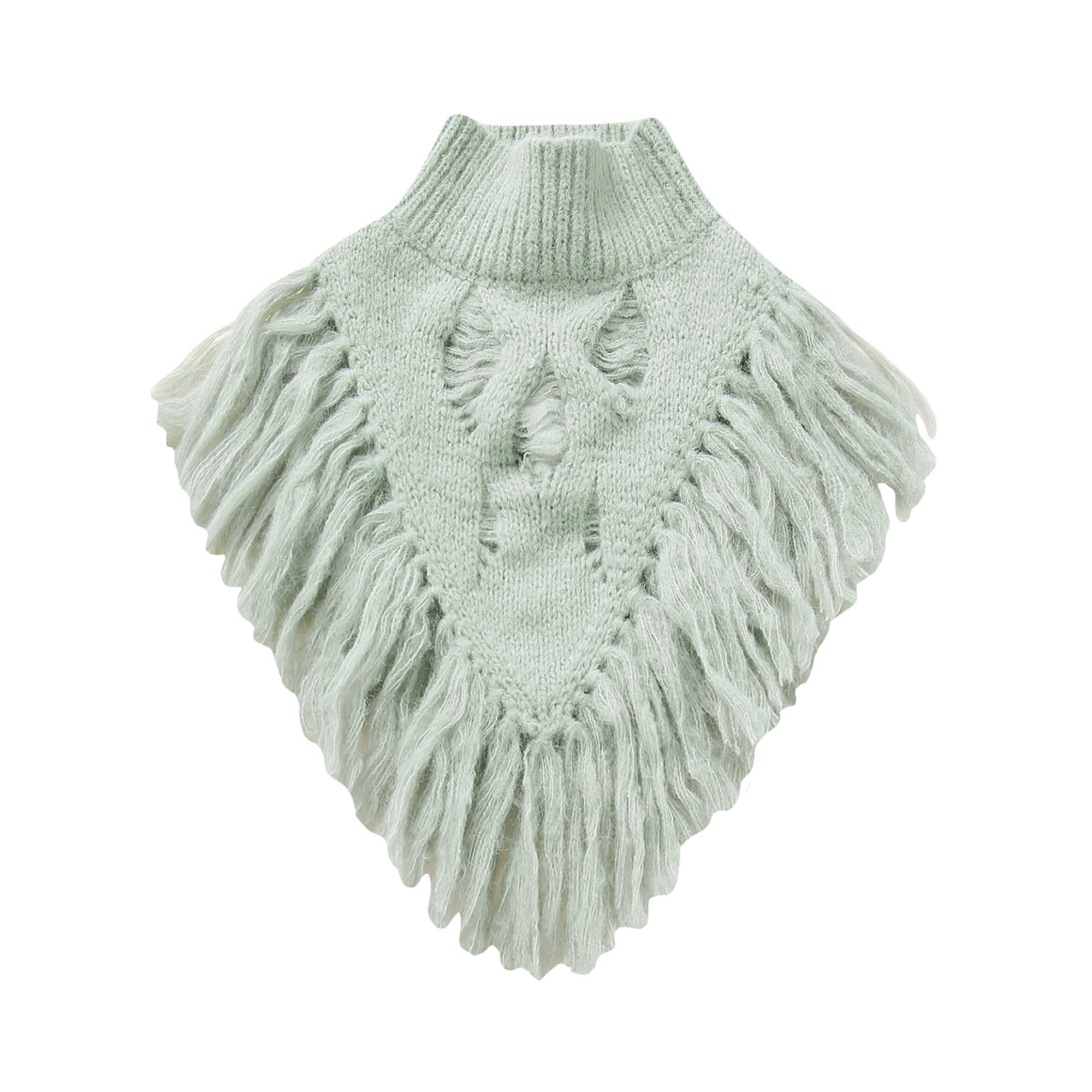 Pre Order:  Fringed Knitted Cropped  Bib Top