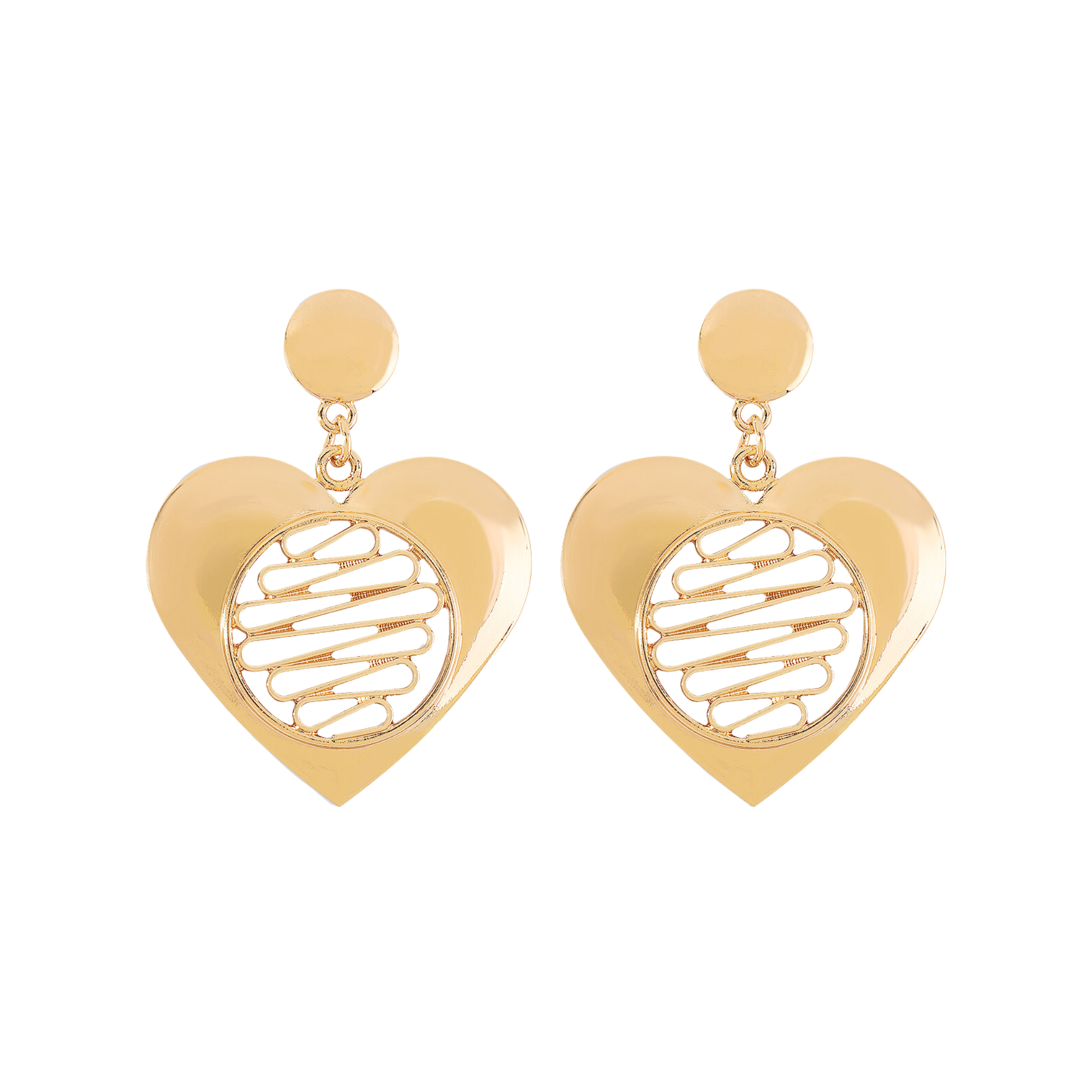 Pre Order:  Hearts Electroplated Dangle Earrings