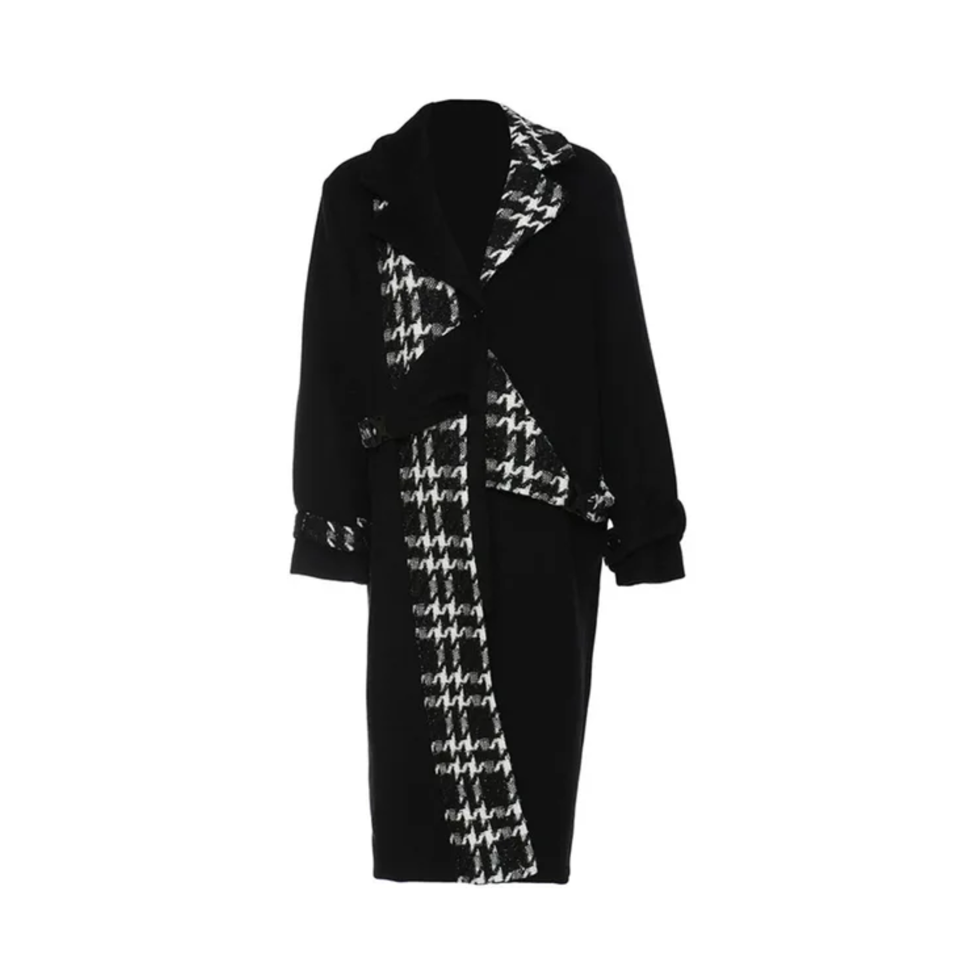 Pre Order:  Plaid Spliced Woolen Coat