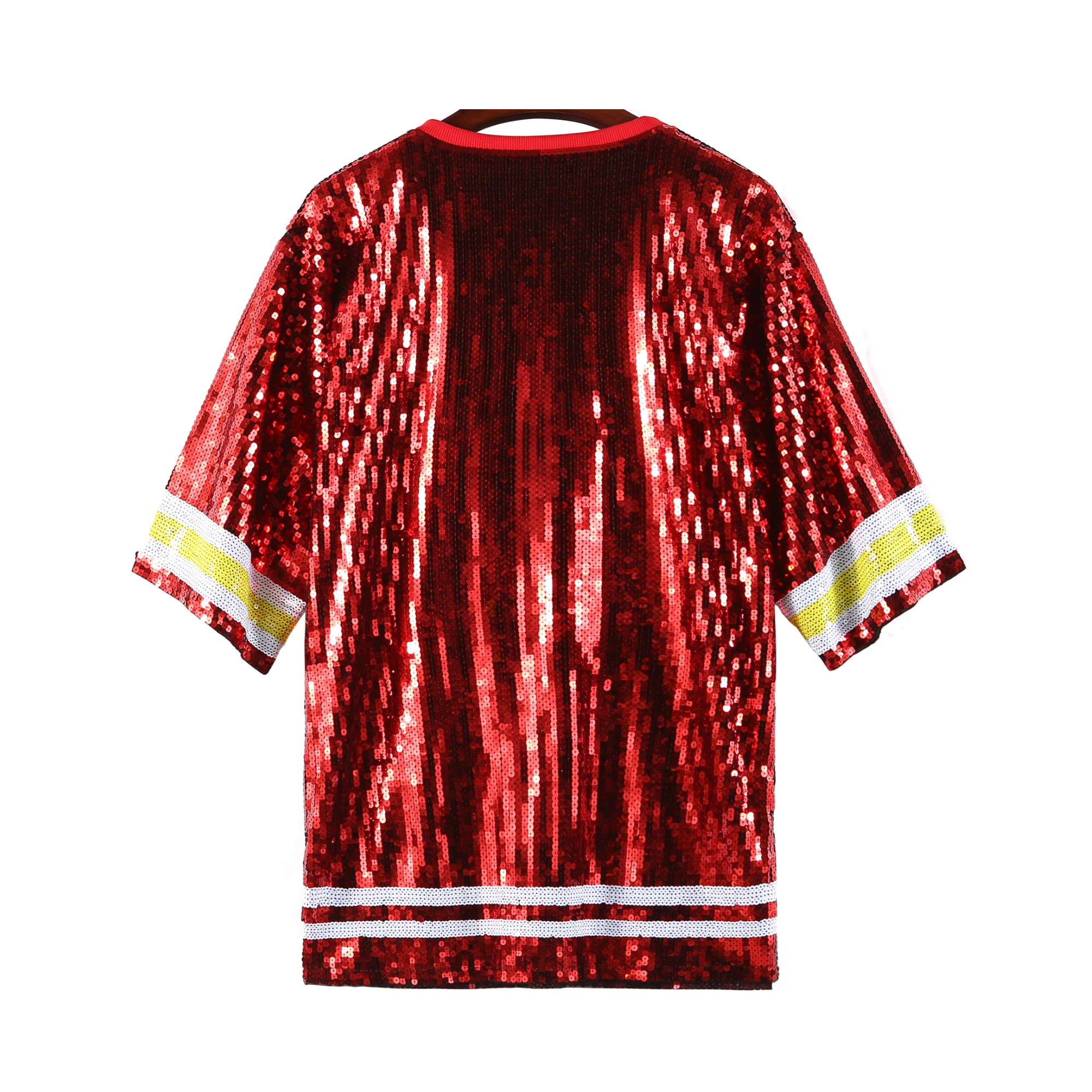 Pre Order:  Sequined Jersey Shirt Dress