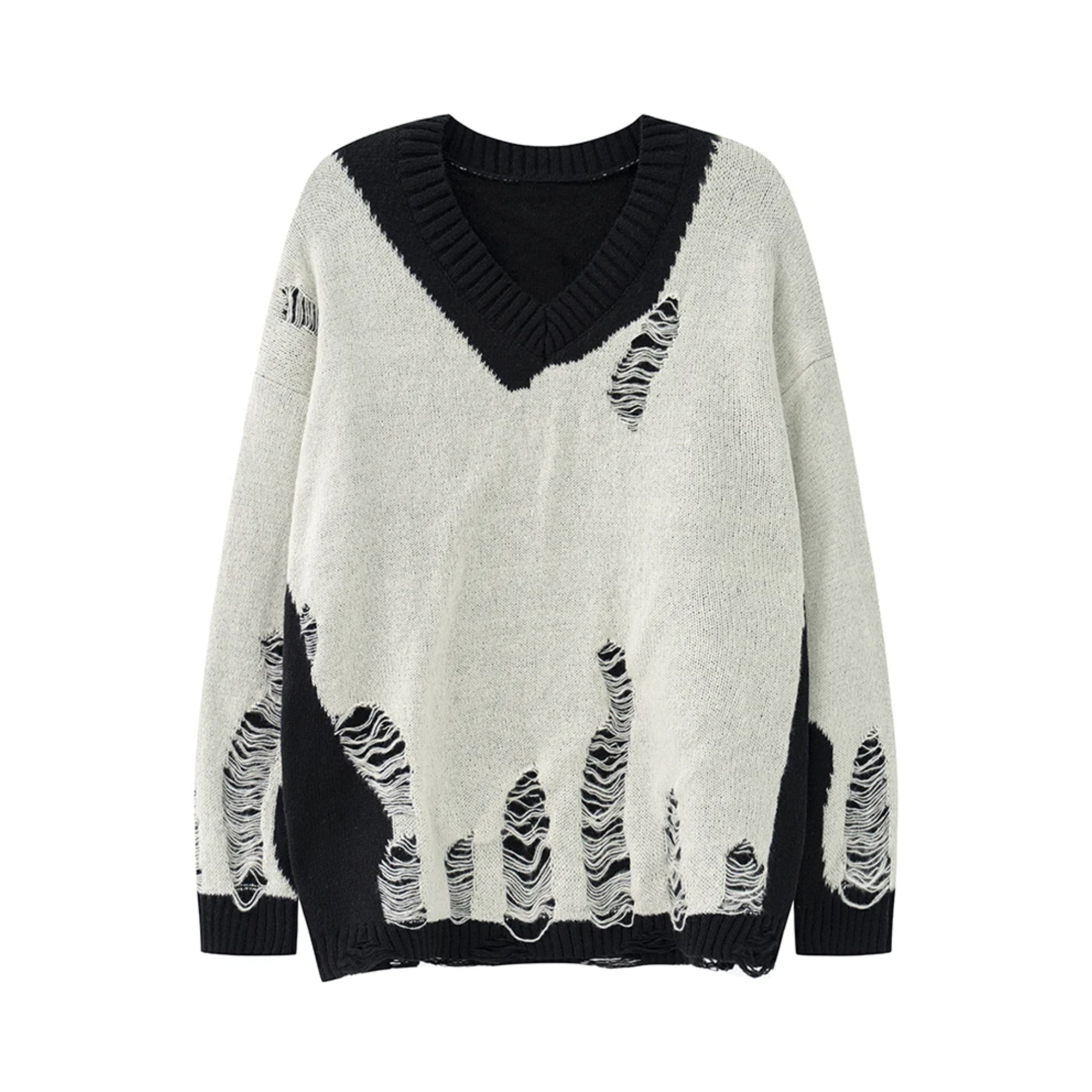 Pre Order:  Distressed Knitted Loose Sweater