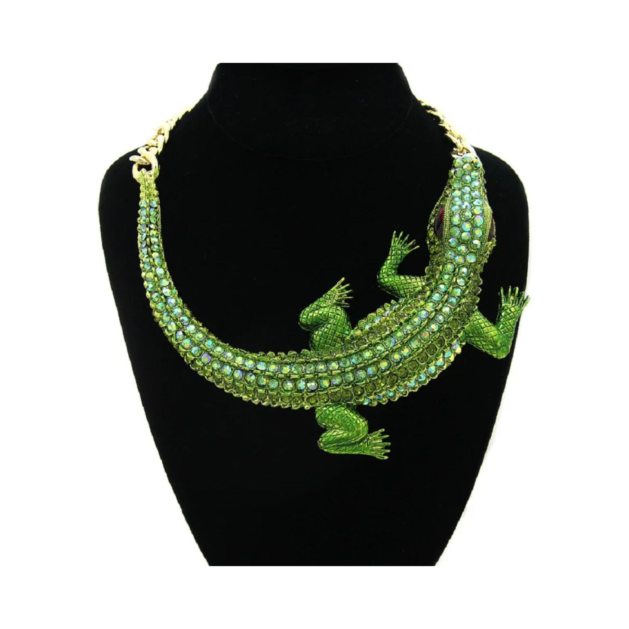 3D Crocodile Chain Necklace - Pre Order: Ships Feb 29