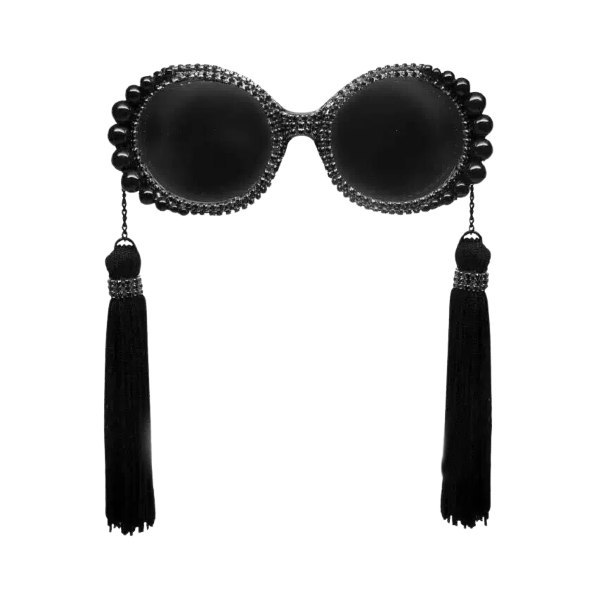 Pre Order:  Tasseled Faux Pearl Frame Sunglasses