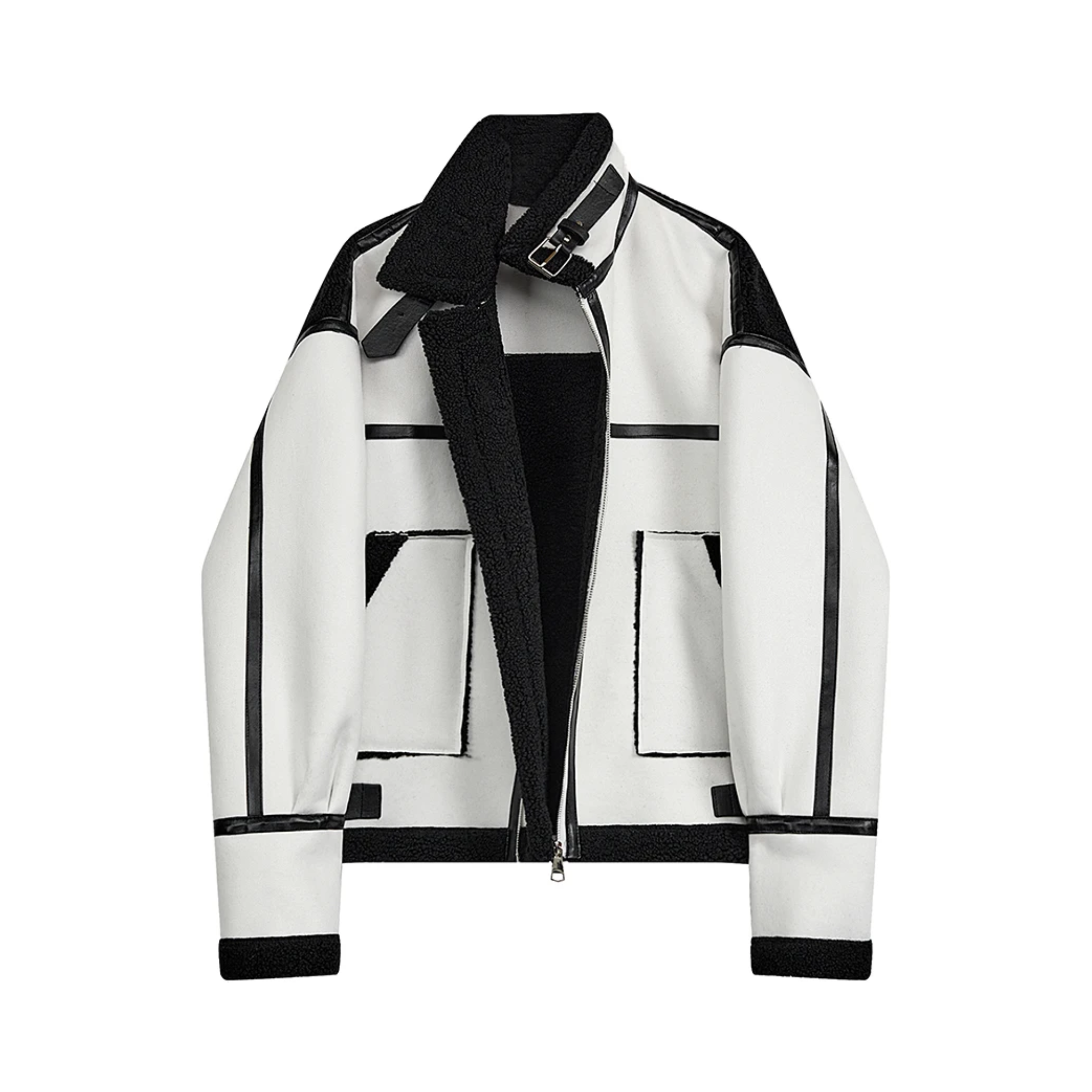 Pre Order:  Contrast Accents Zip-Up Jacket